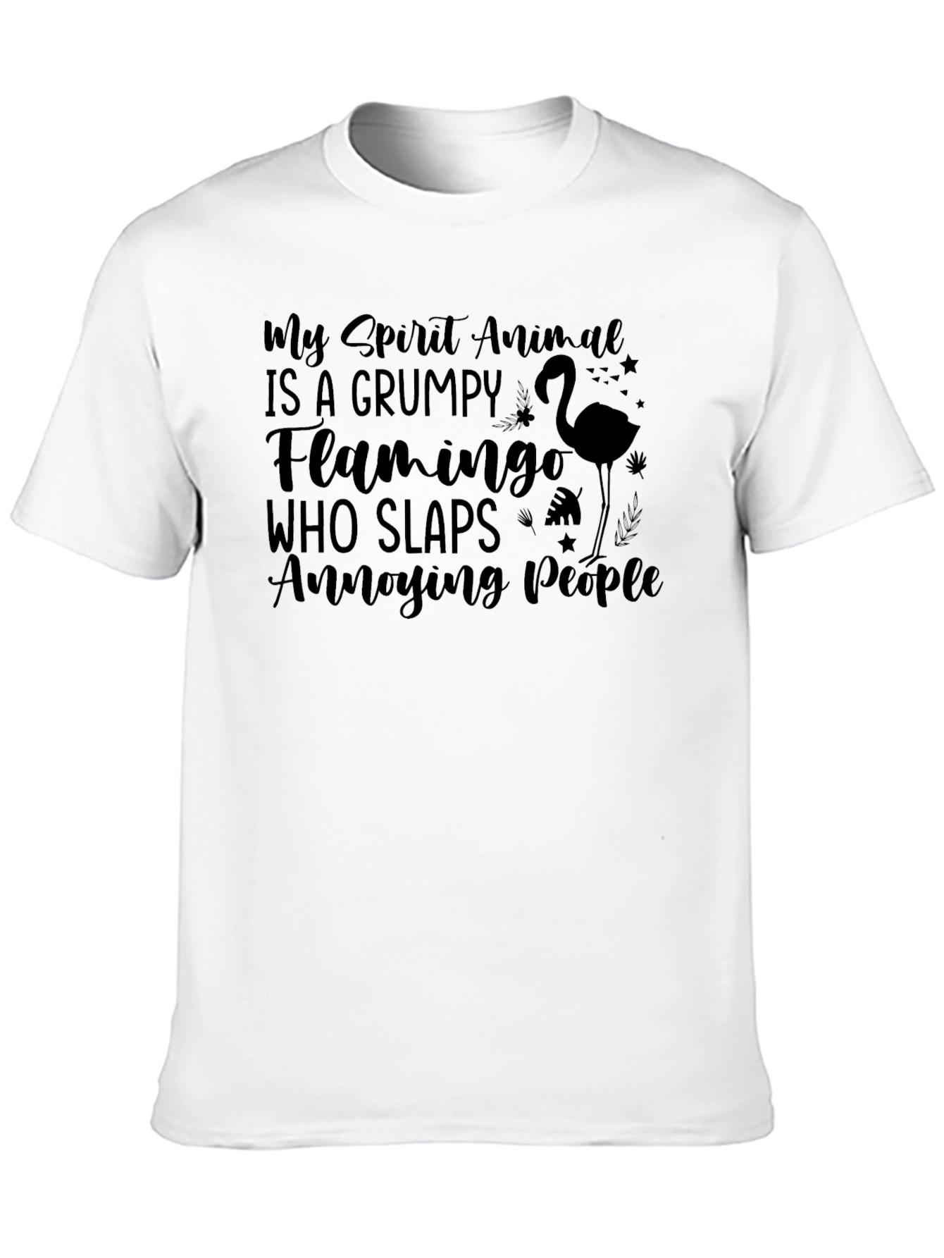 Grumpy Flamingo T-Shirt - Funny Animal Tee