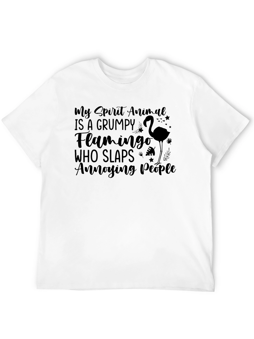 Grumpy Flamingo T-Shirt - Funny Animal Tee