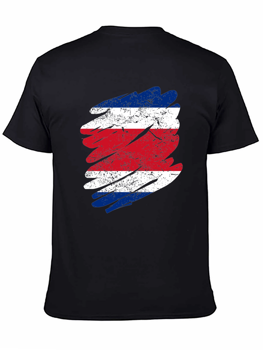 Costa Rica Flag T-Shirt - Distressed Graphic Tee