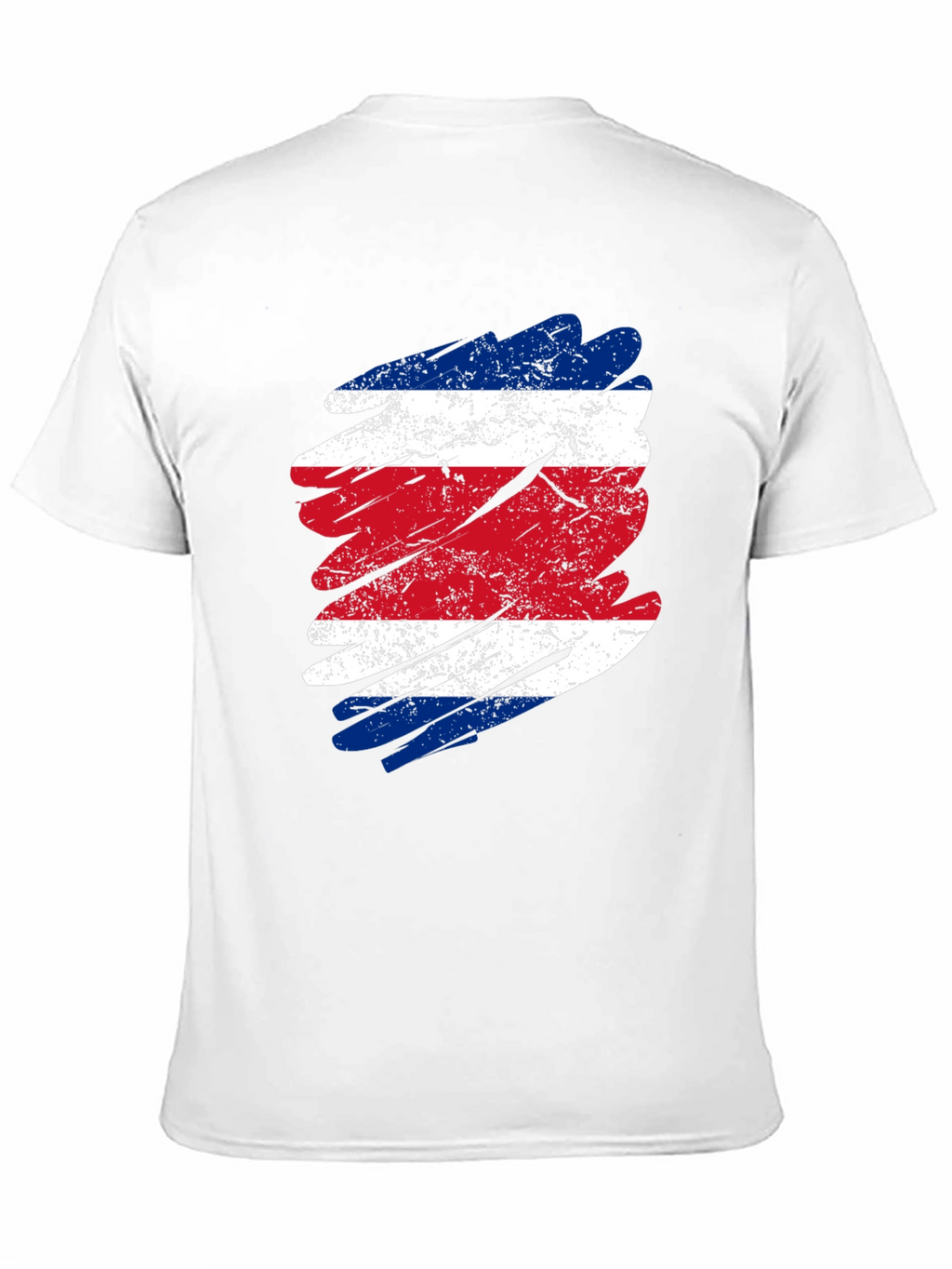 Costa Rica Flag T-Shirt - Distressed Graphic Tee