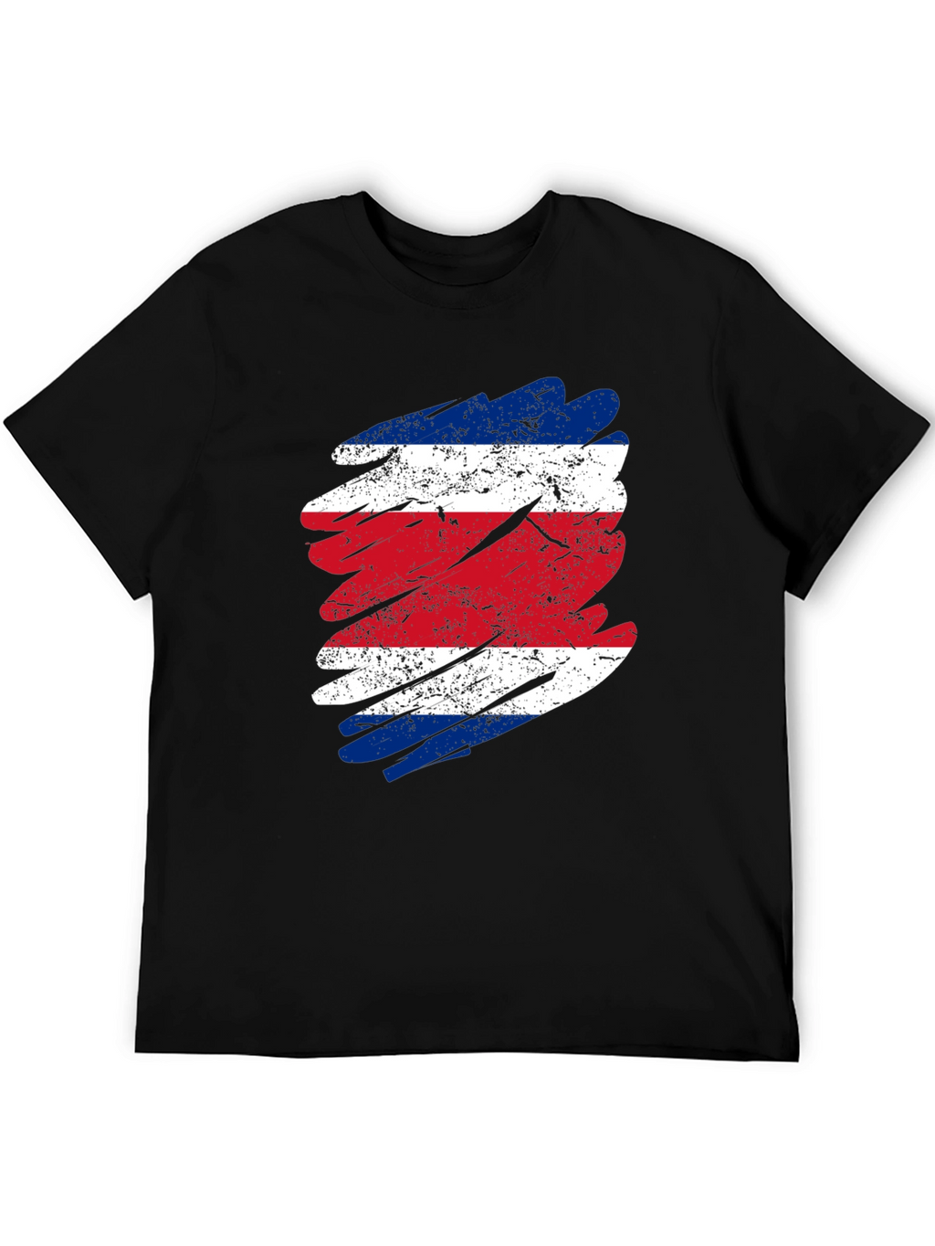 Costa Rica Flag T-Shirt - Distressed Graphic Tee