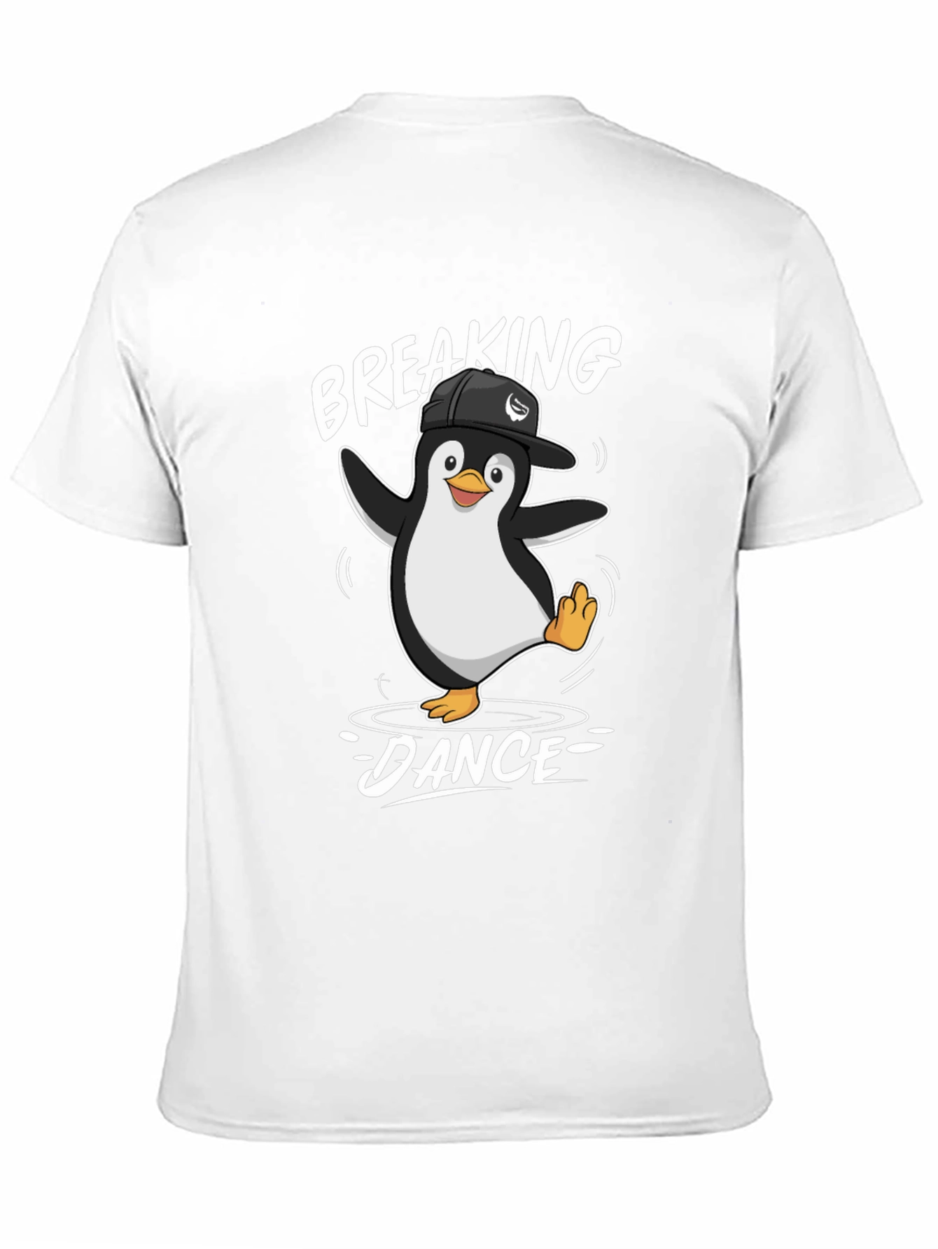 Breaking Dance Penguin T-Shirt - Black