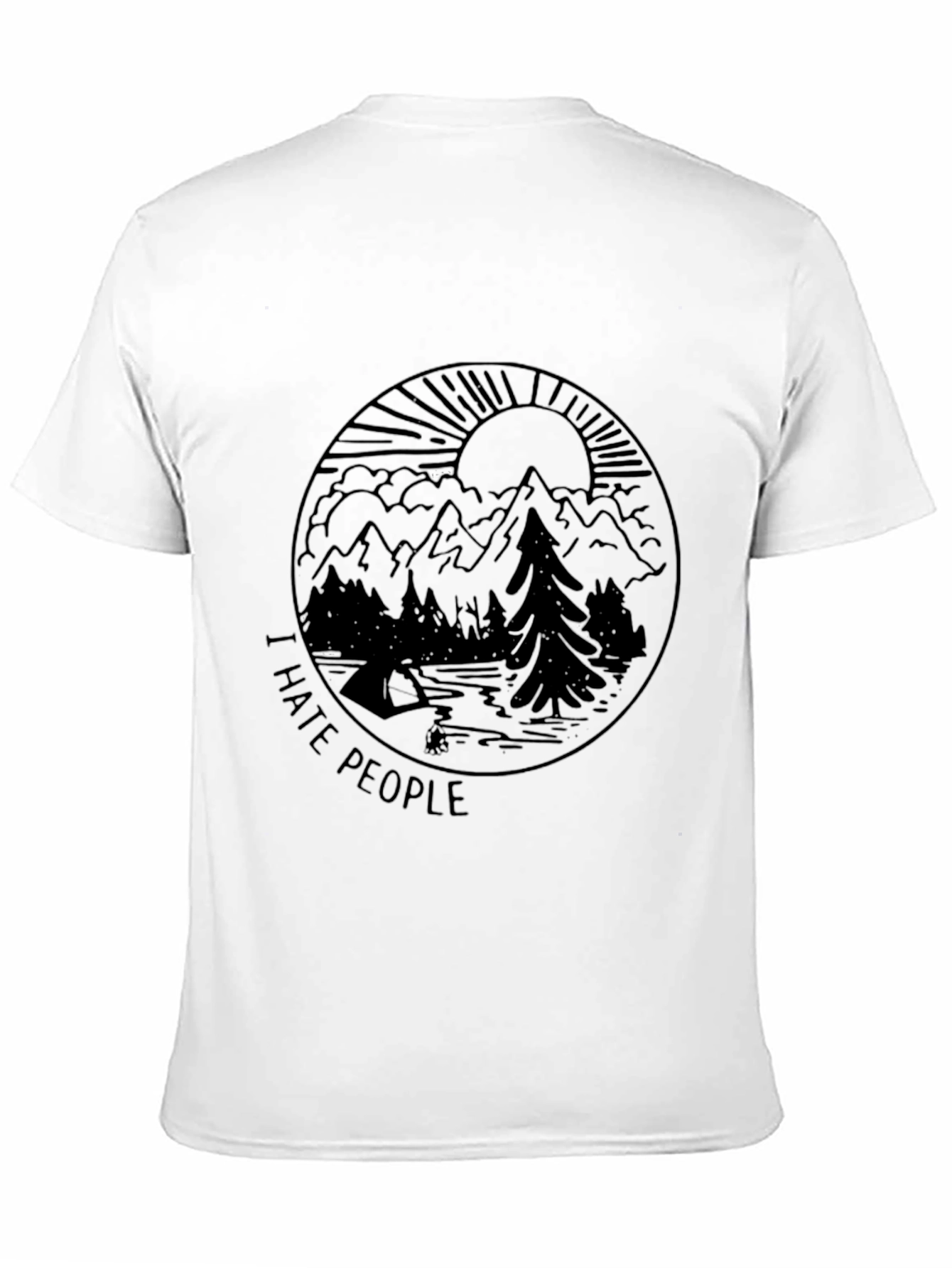 I Hate People Camping T-Shirt - Outdoor Adventure Tee