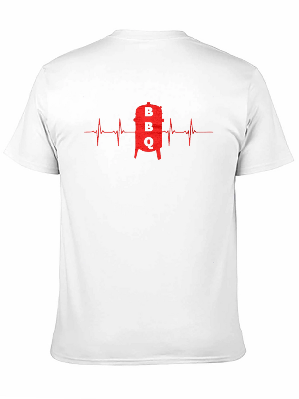 BBQ Grill Heartbeat Graphic T-Shirt