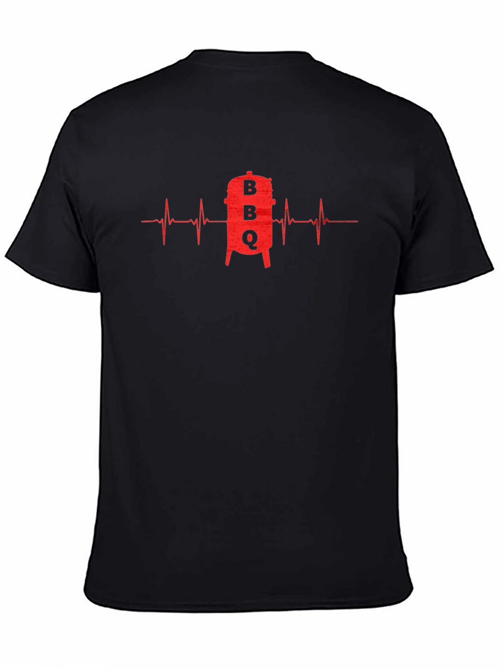 BBQ Grill Heartbeat Graphic T-Shirt