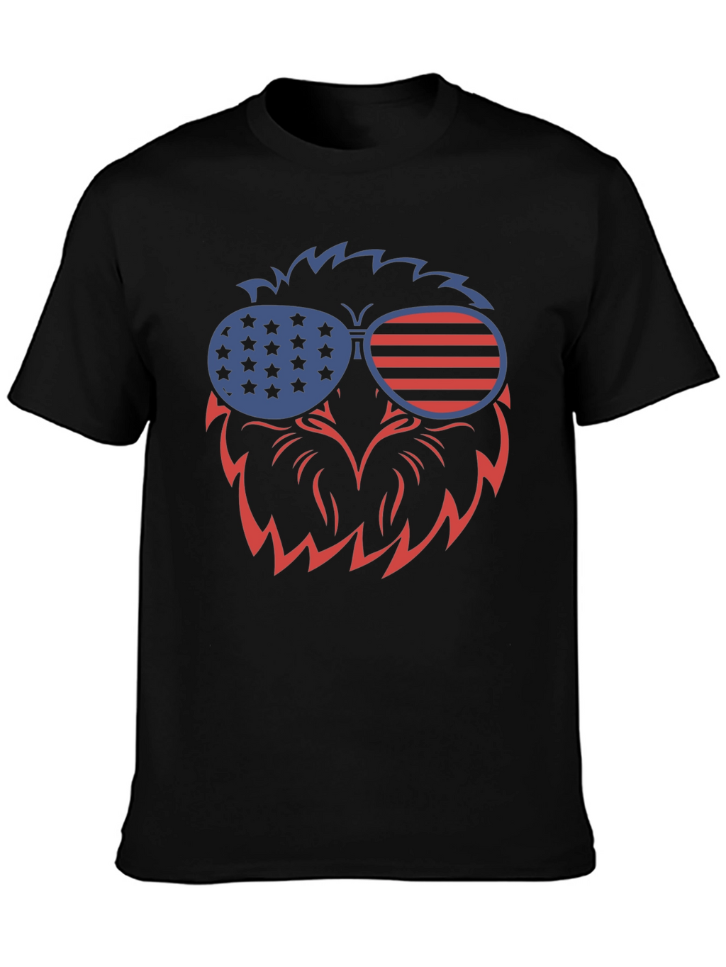 Patriotic Eagle Sunglasses Graphic T-Shirt