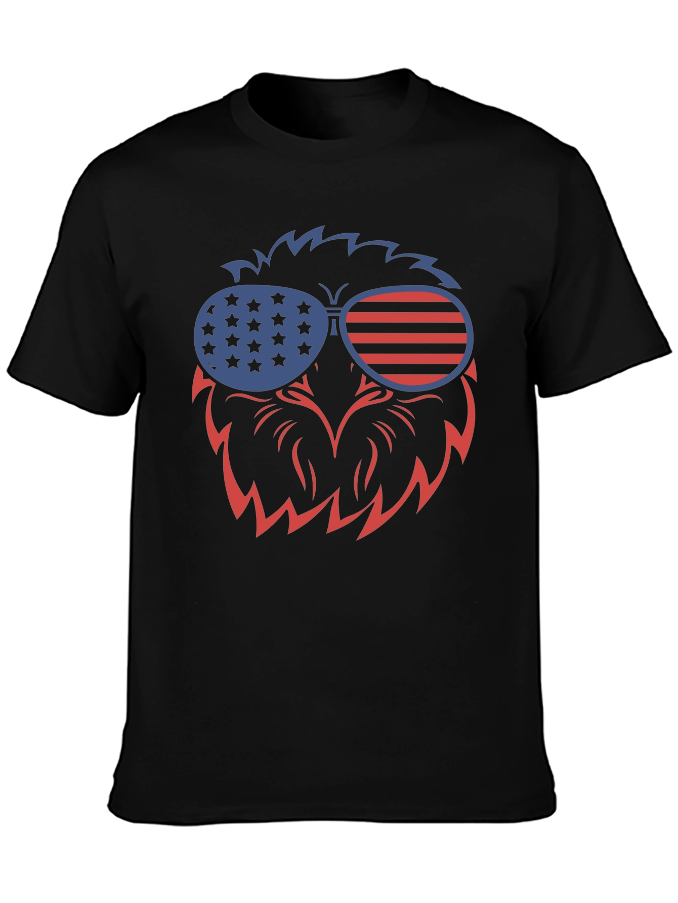 Patriotic Eagle Sunglasses Graphic T-Shirt