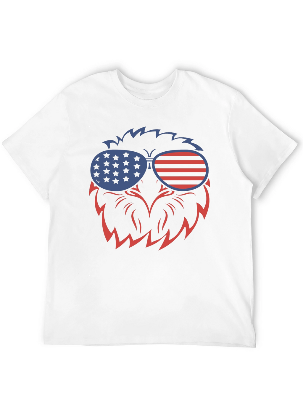 Patriotic Eagle Sunglasses Graphic T-Shirt