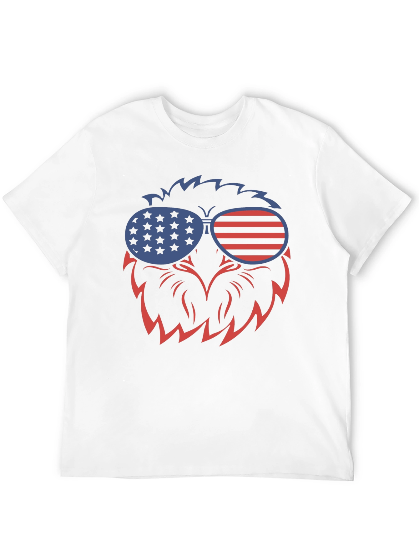 Patriotic Eagle Sunglasses Graphic T-Shirt