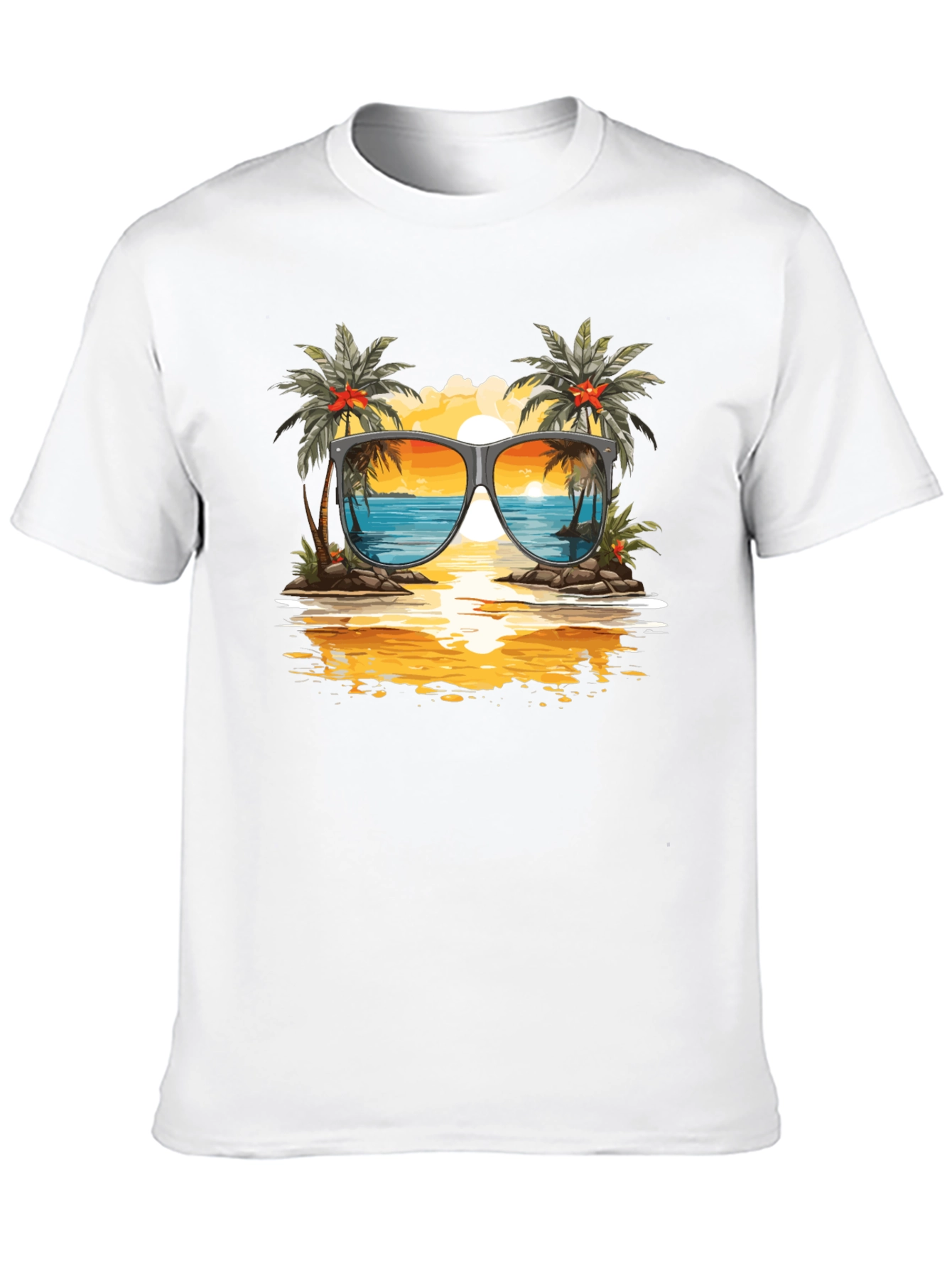 Sunset Beach Sunglasses T-Shirt