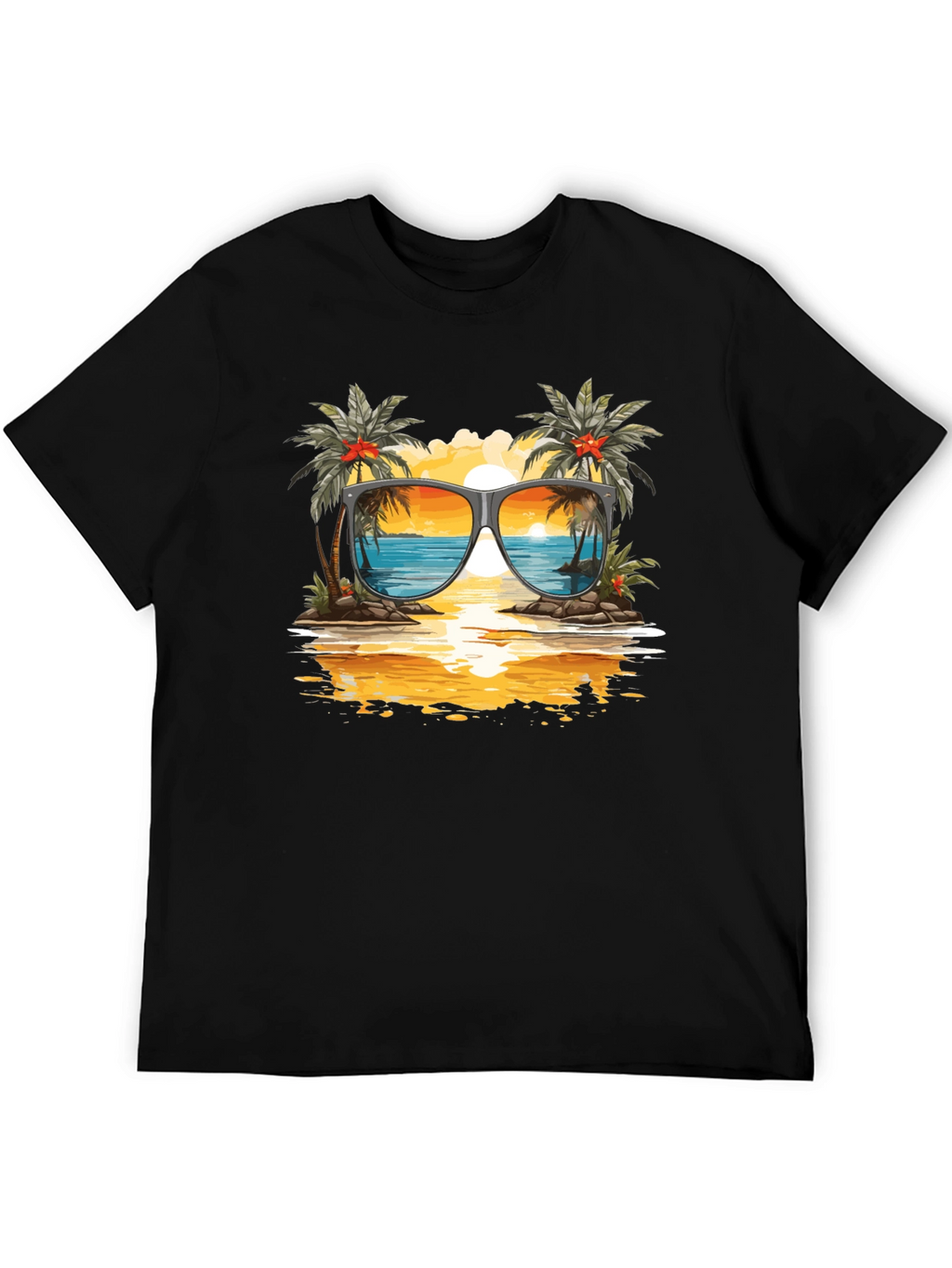 Sunset Beach Sunglasses T-Shirt