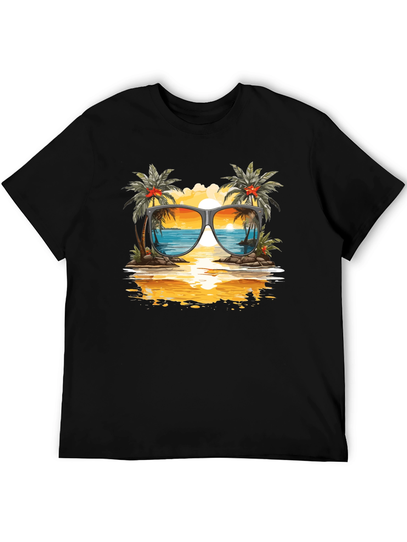 Sunset Beach Sunglasses T-Shirt