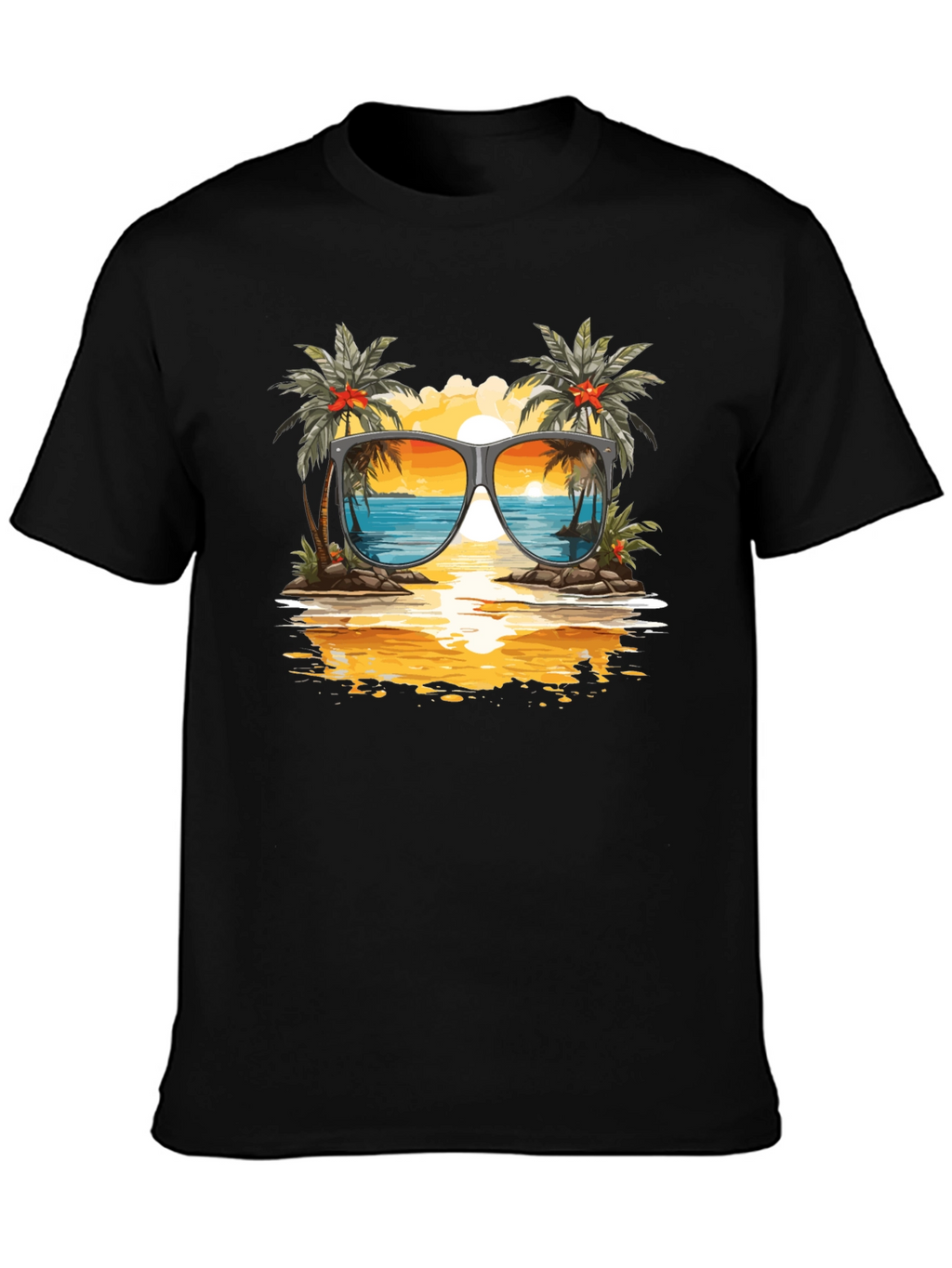 Sunset Beach Sunglasses T-Shirt