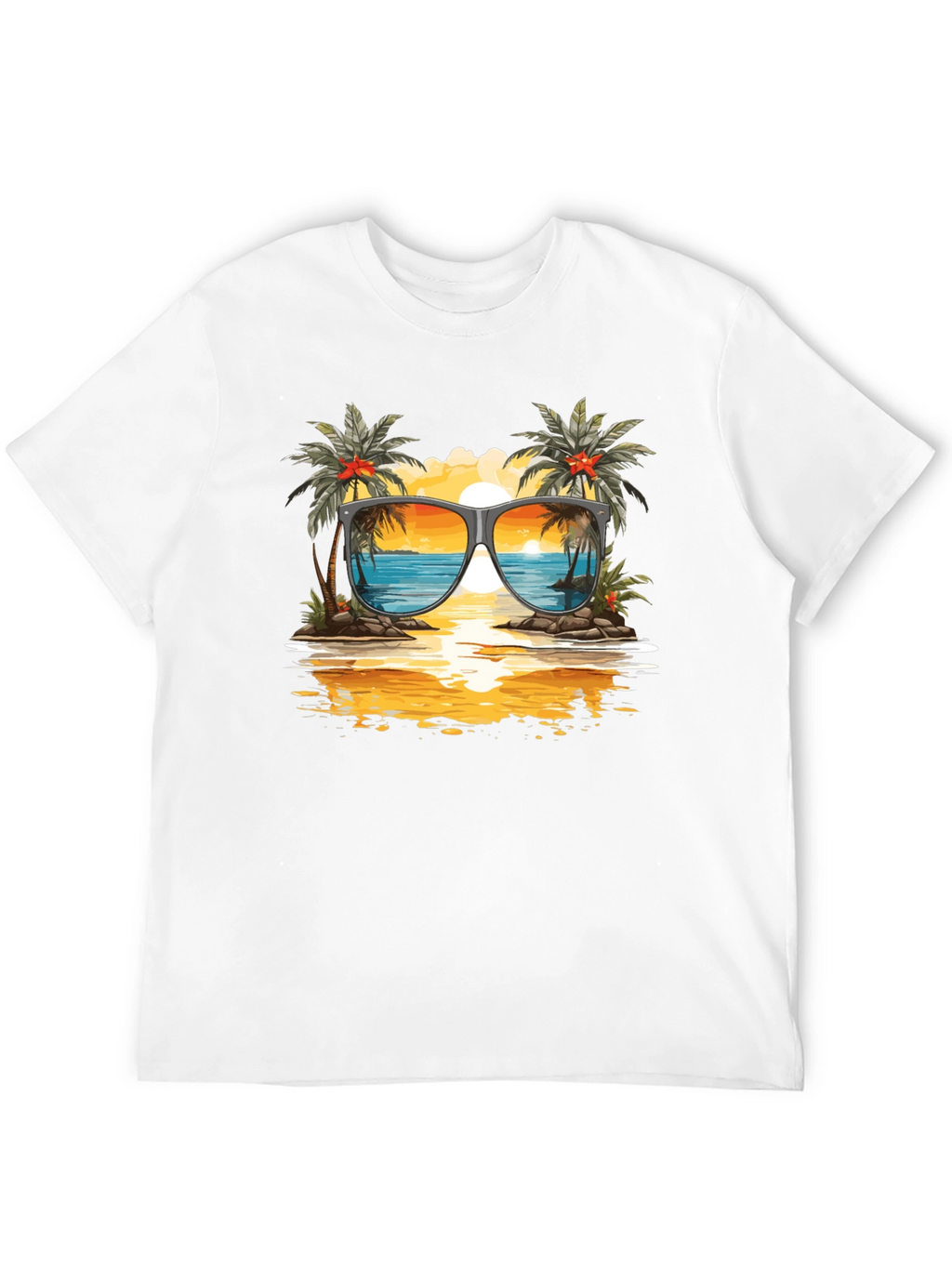 Sunset Beach Sunglasses T-Shirt