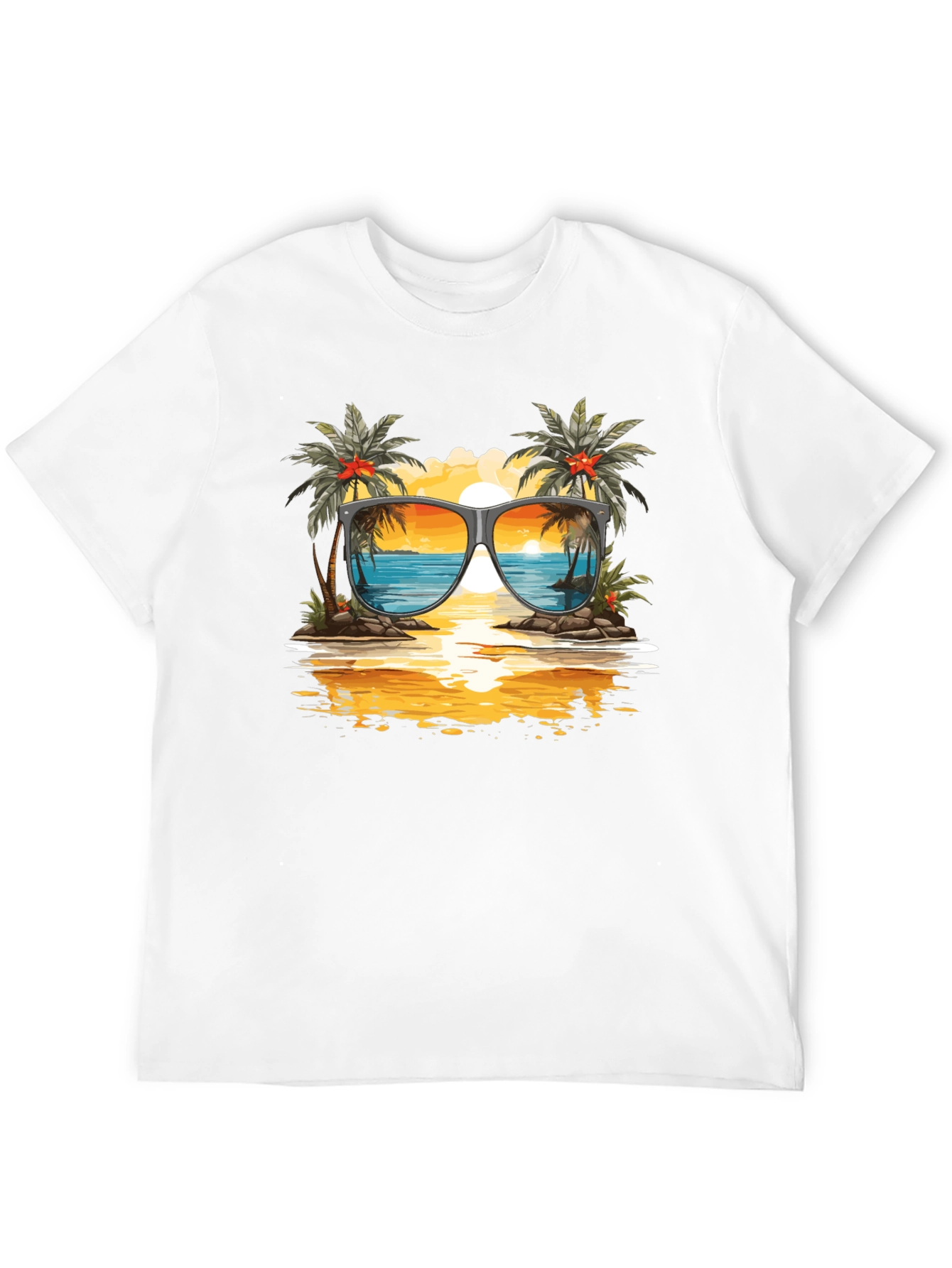 Sunset Beach Sunglasses T-Shirt