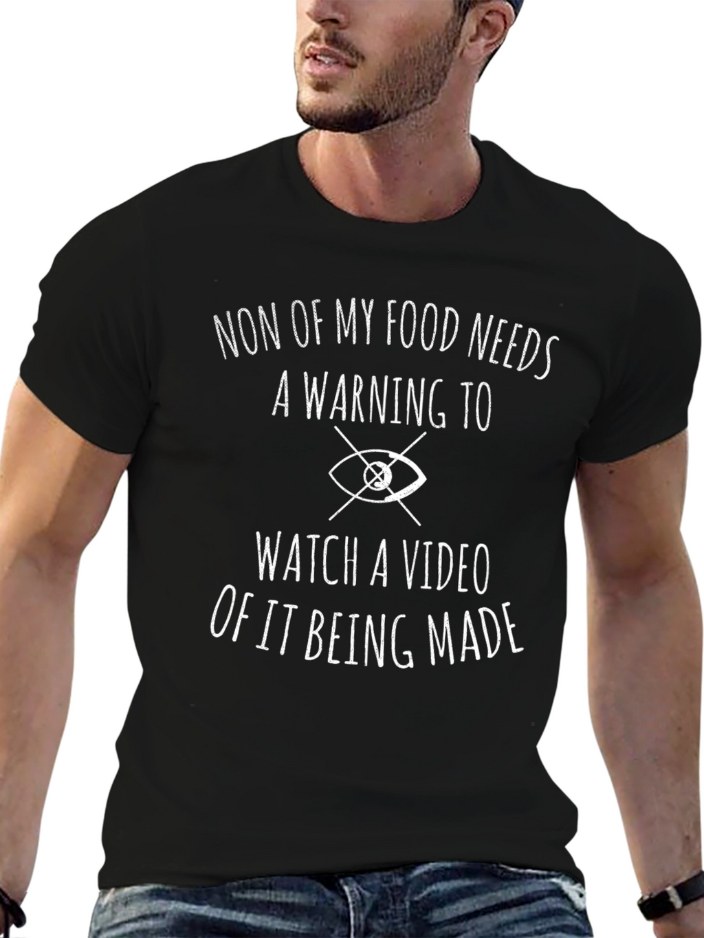 Funny Food Warning Graphic Tee