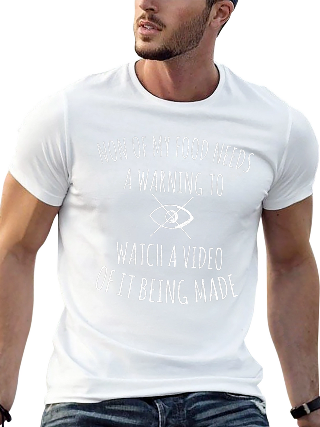 Funny Food Warning Graphic Tee