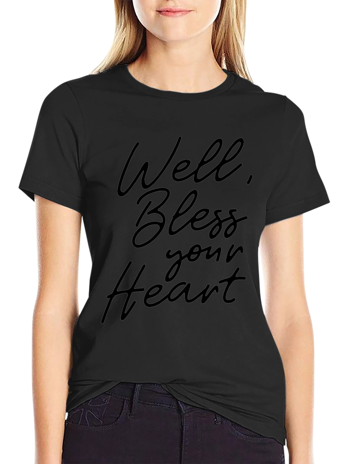 Well Bless Your Heart Black Graphic Tee