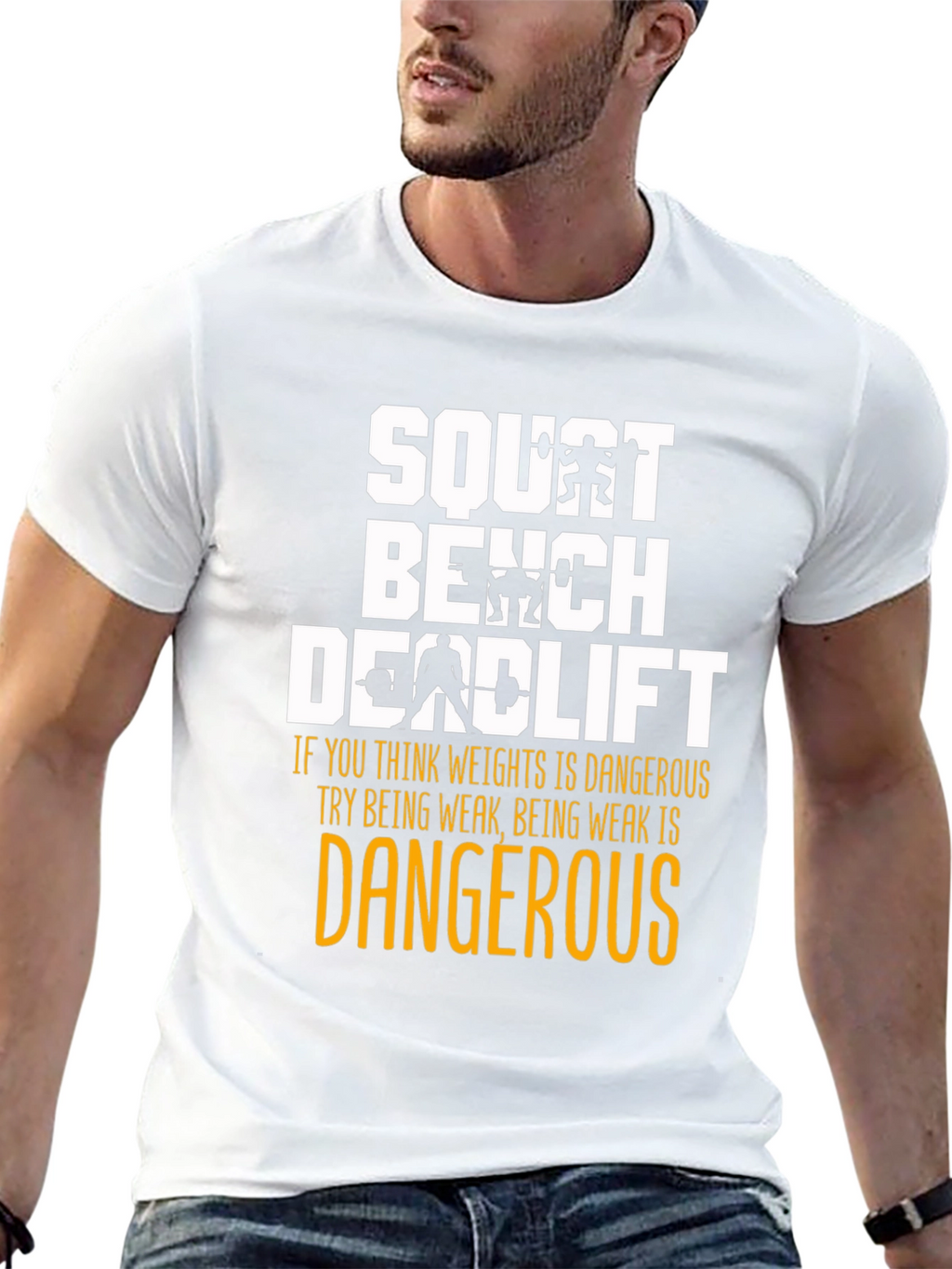 Squat Bench Deadlift Weightlifting T-Shirt