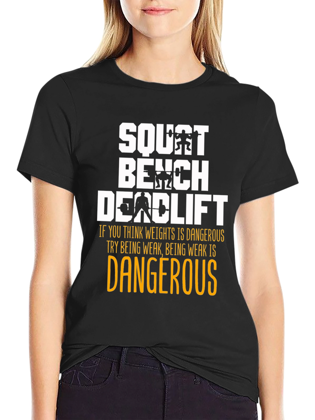 Squat Bench Deadlift Weightlifting T-Shirt
