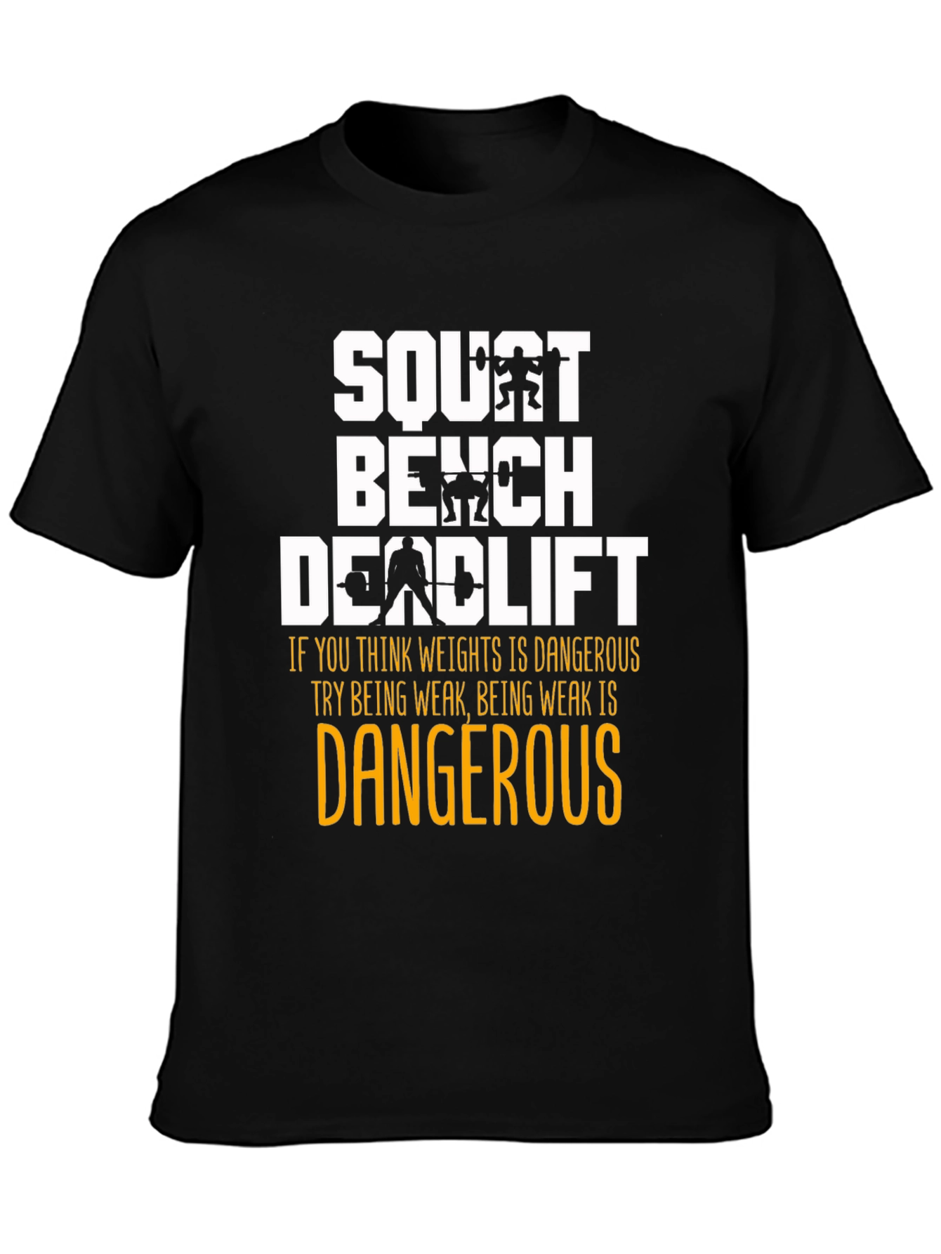 Squat Bench Deadlift Weightlifting T-Shirt