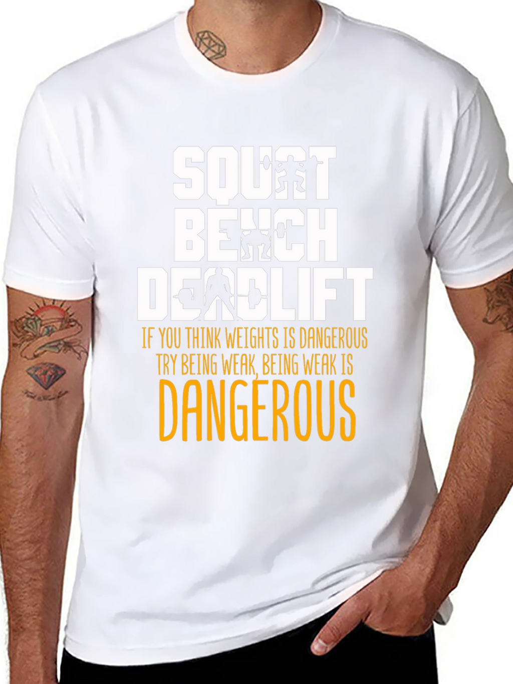 Squat Bench Deadlift Weightlifting T-Shirt