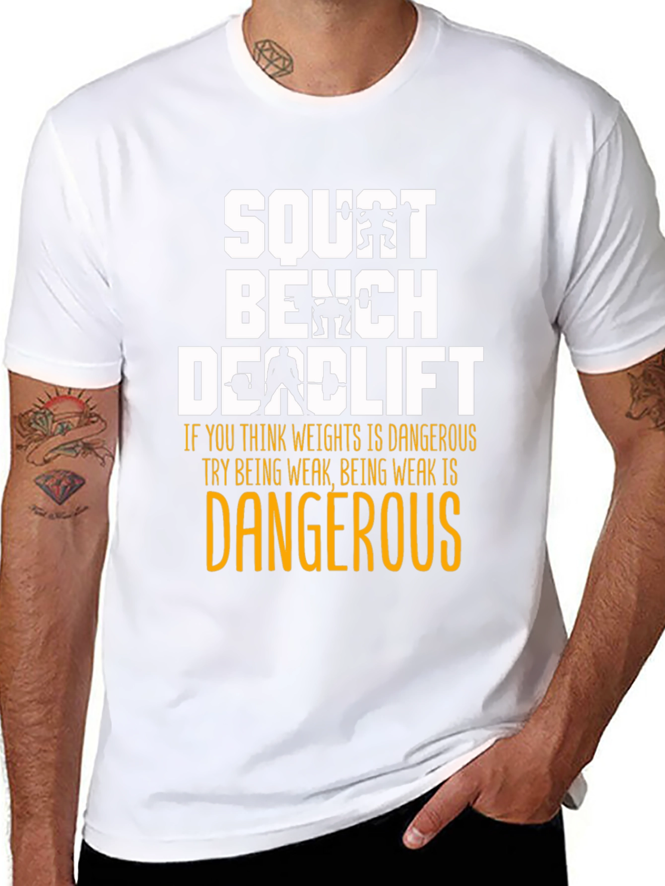 Squat Bench Deadlift Weightlifting T-Shirt