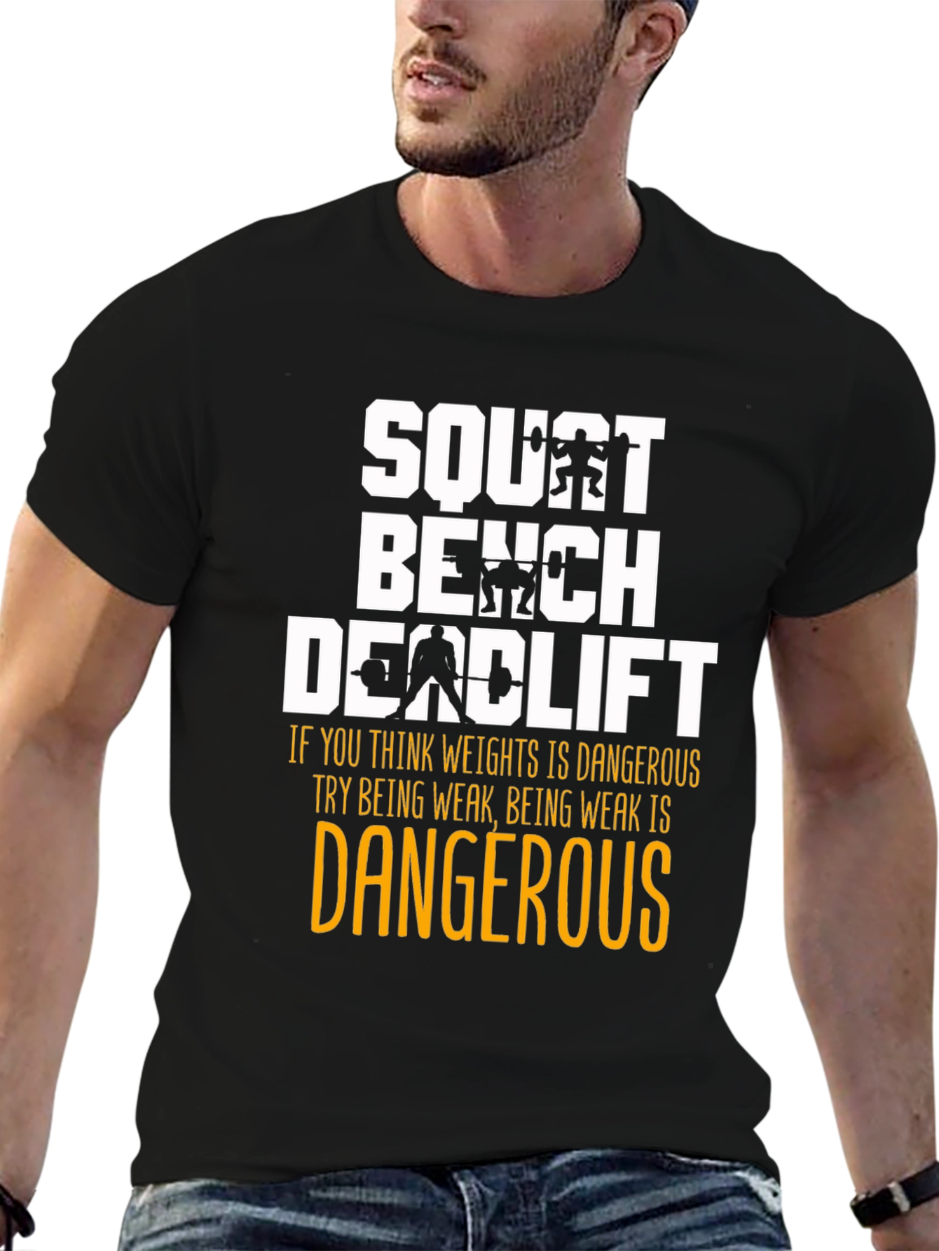 Squat Bench Deadlift Weightlifting T-Shirt