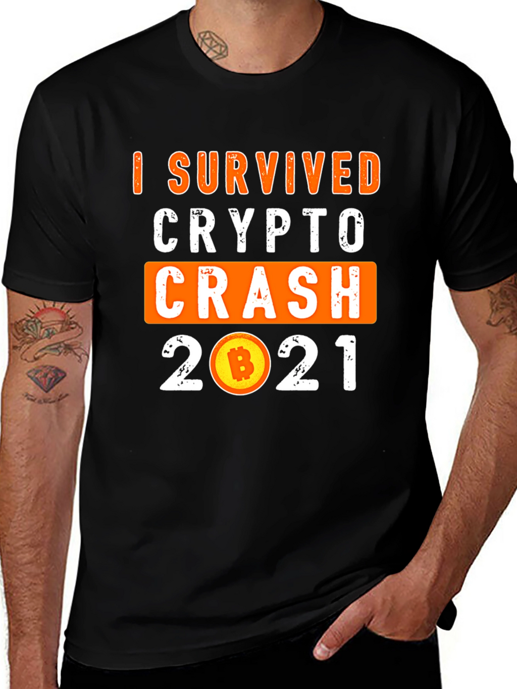 Crypto Crash 2021 Survivor T-Shirt