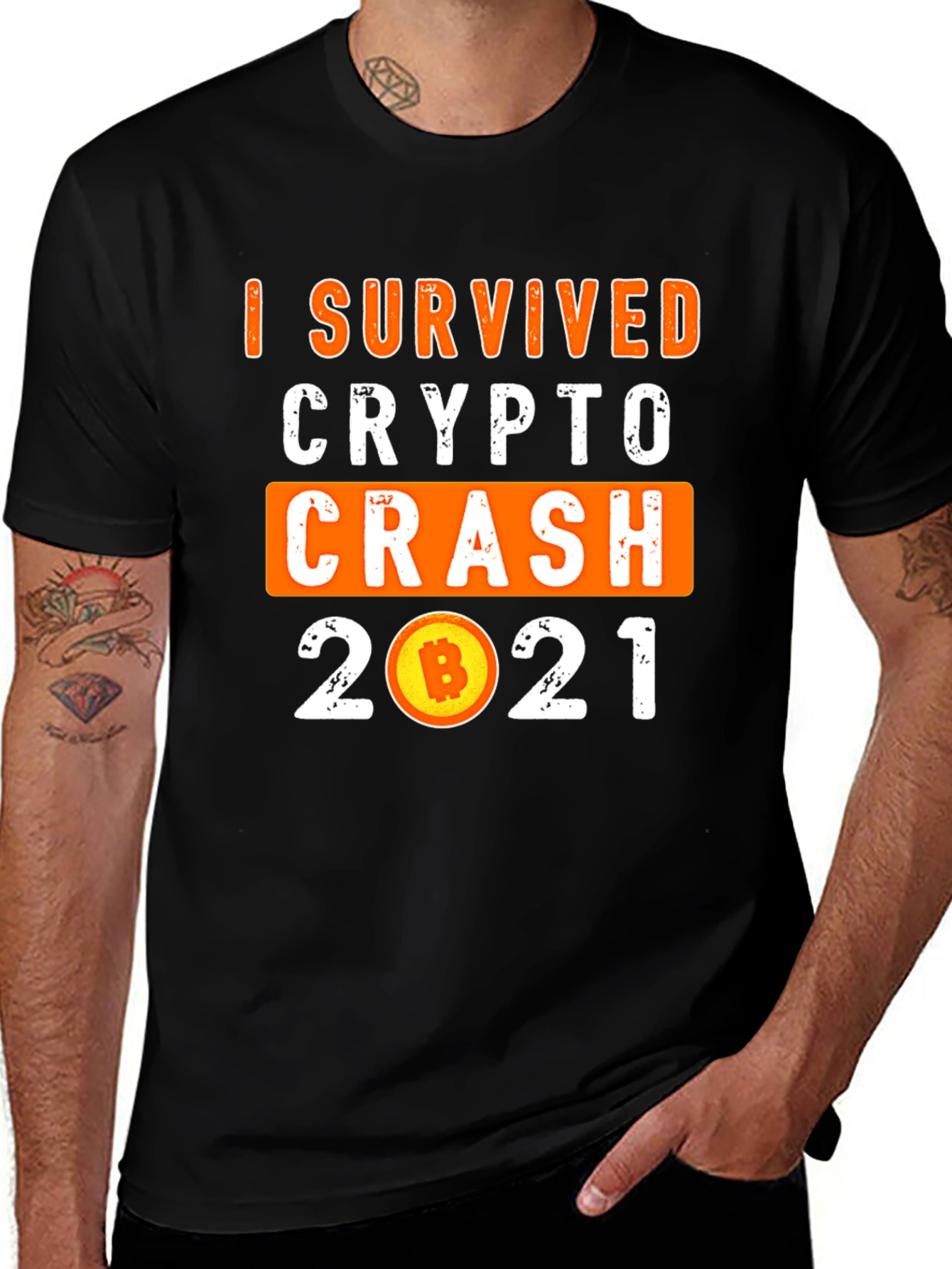 Crypto Crash 2021 Survivor T-Shirt