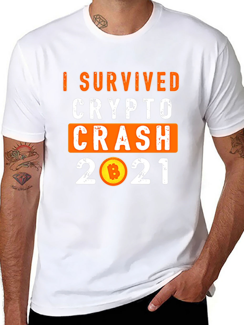 Crypto Crash 2021 Survivor T-Shirt