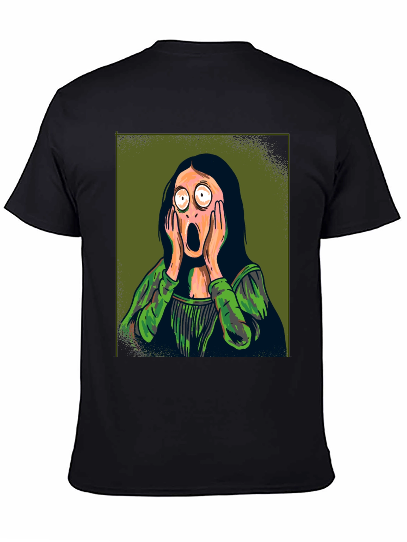 Screaming Mona Lisa Graphic Tee - Soft Cotton Comfort