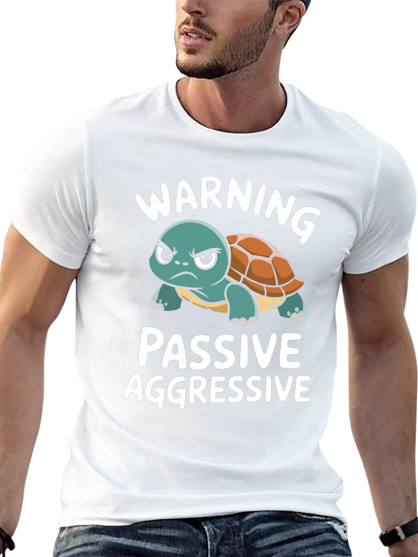 Passive Aggressive Turtle T-Shirt Funny Novelty Tee