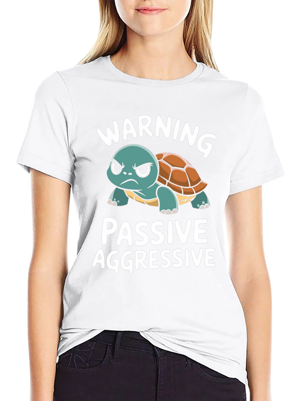 Passive Aggressive Turtle T-Shirt Funny Novelty Tee