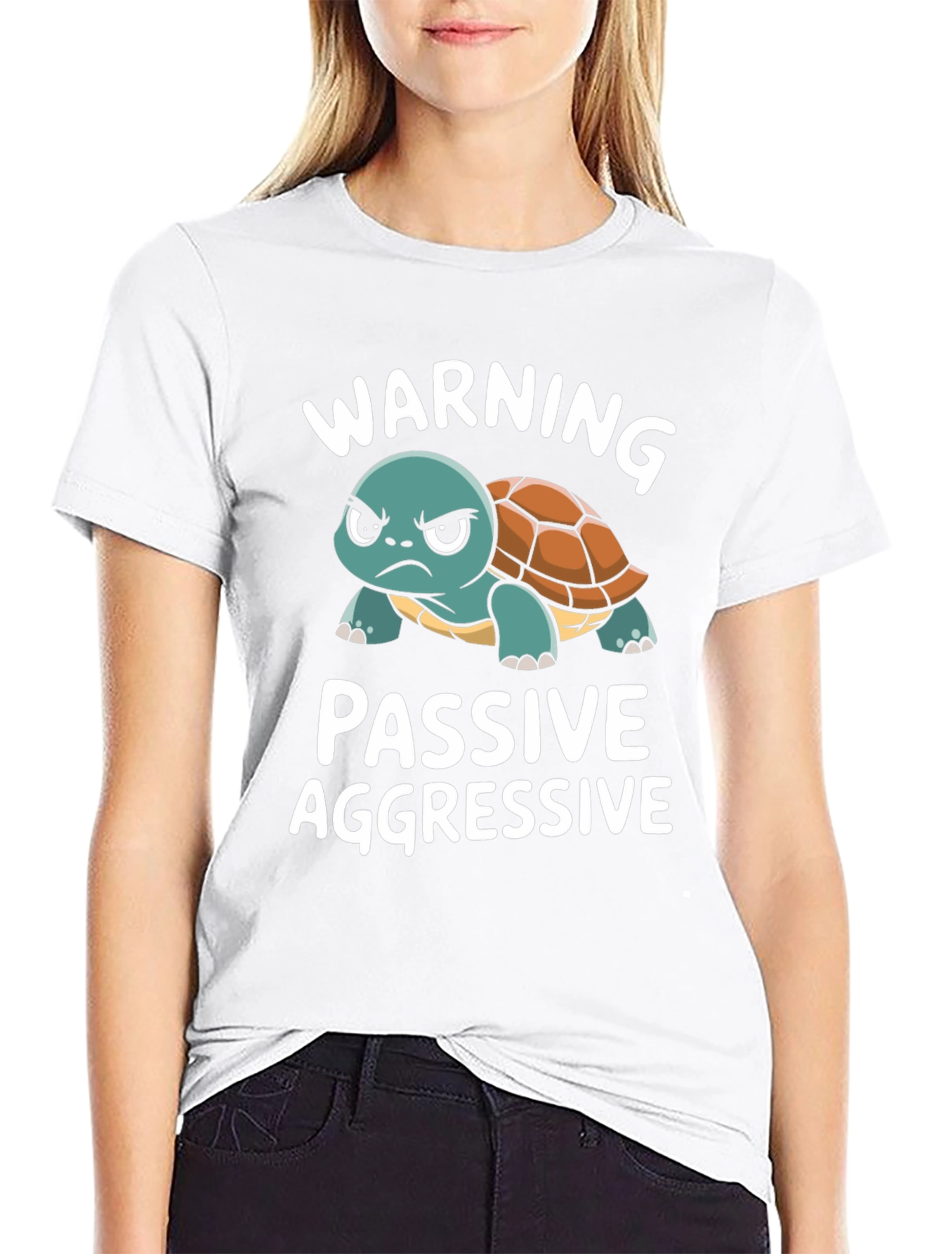 Passive Aggressive Turtle T-Shirt Funny Novelty Tee