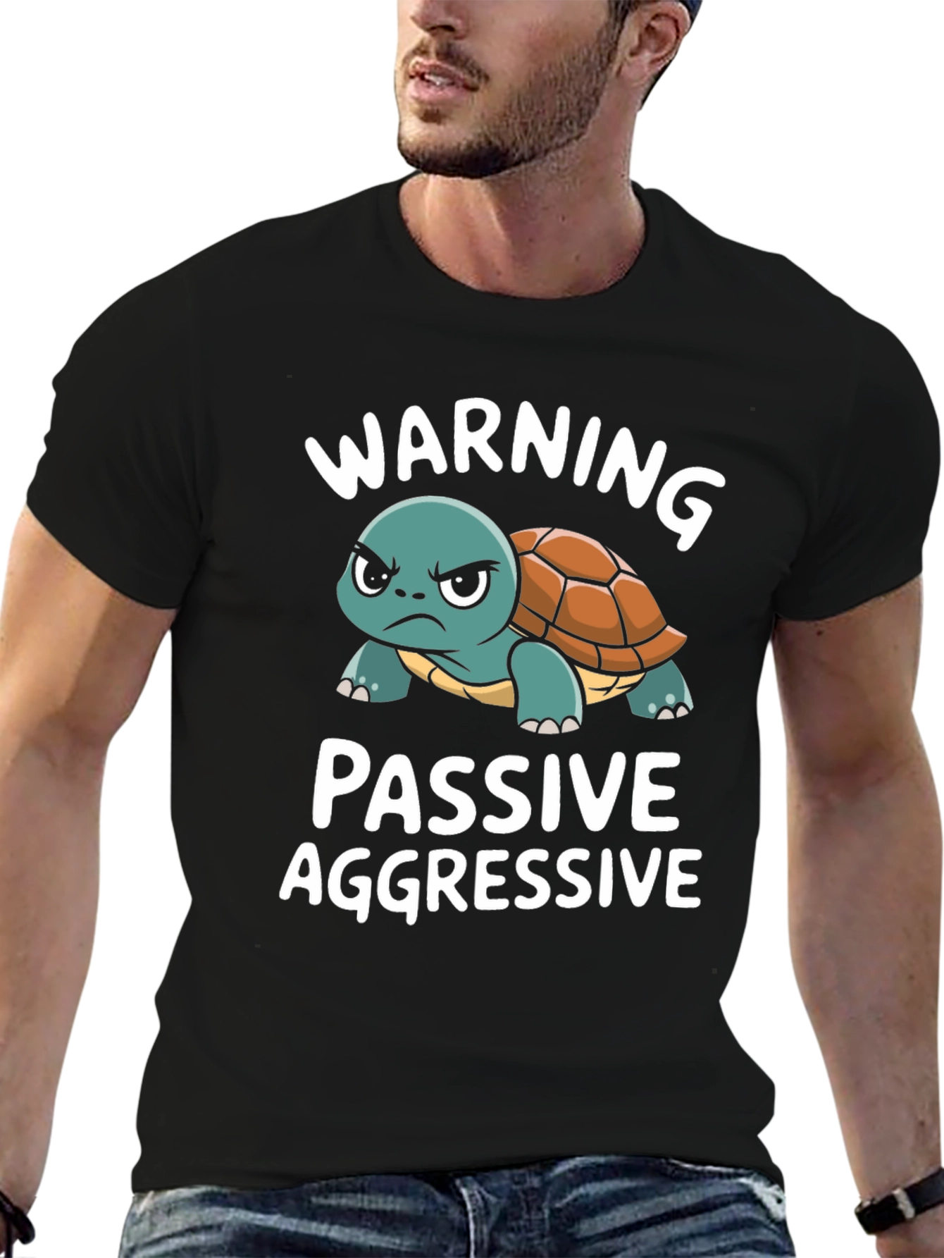 Passive Aggressive Turtle T-Shirt Funny Novelty Tee