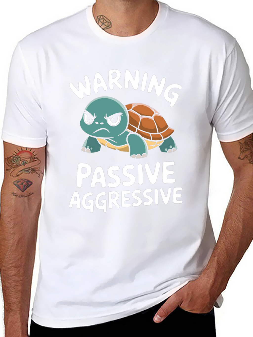 Passive Aggressive Turtle T-Shirt Funny Novelty Tee