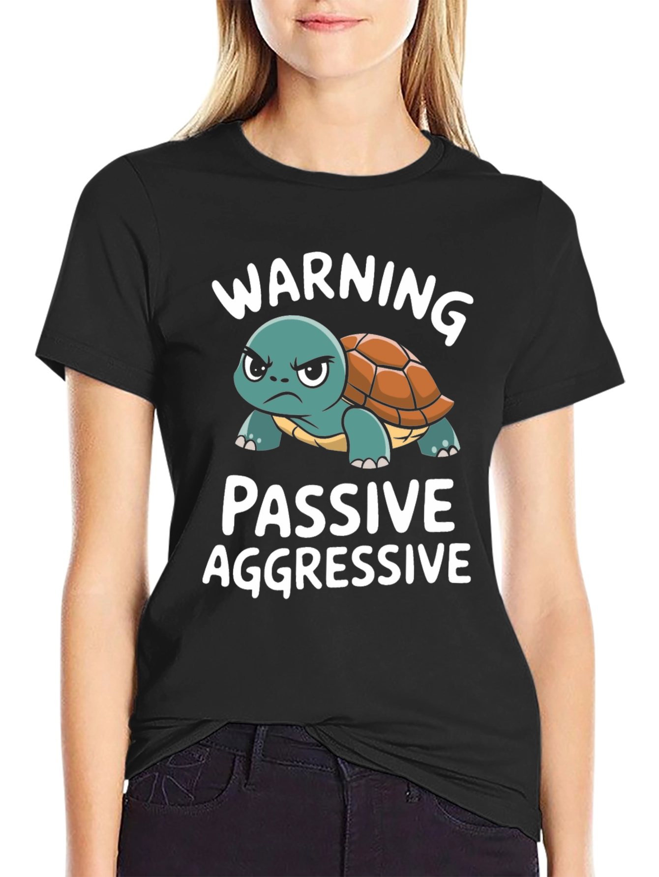 Passive Aggressive Turtle T-Shirt Funny Novelty Tee