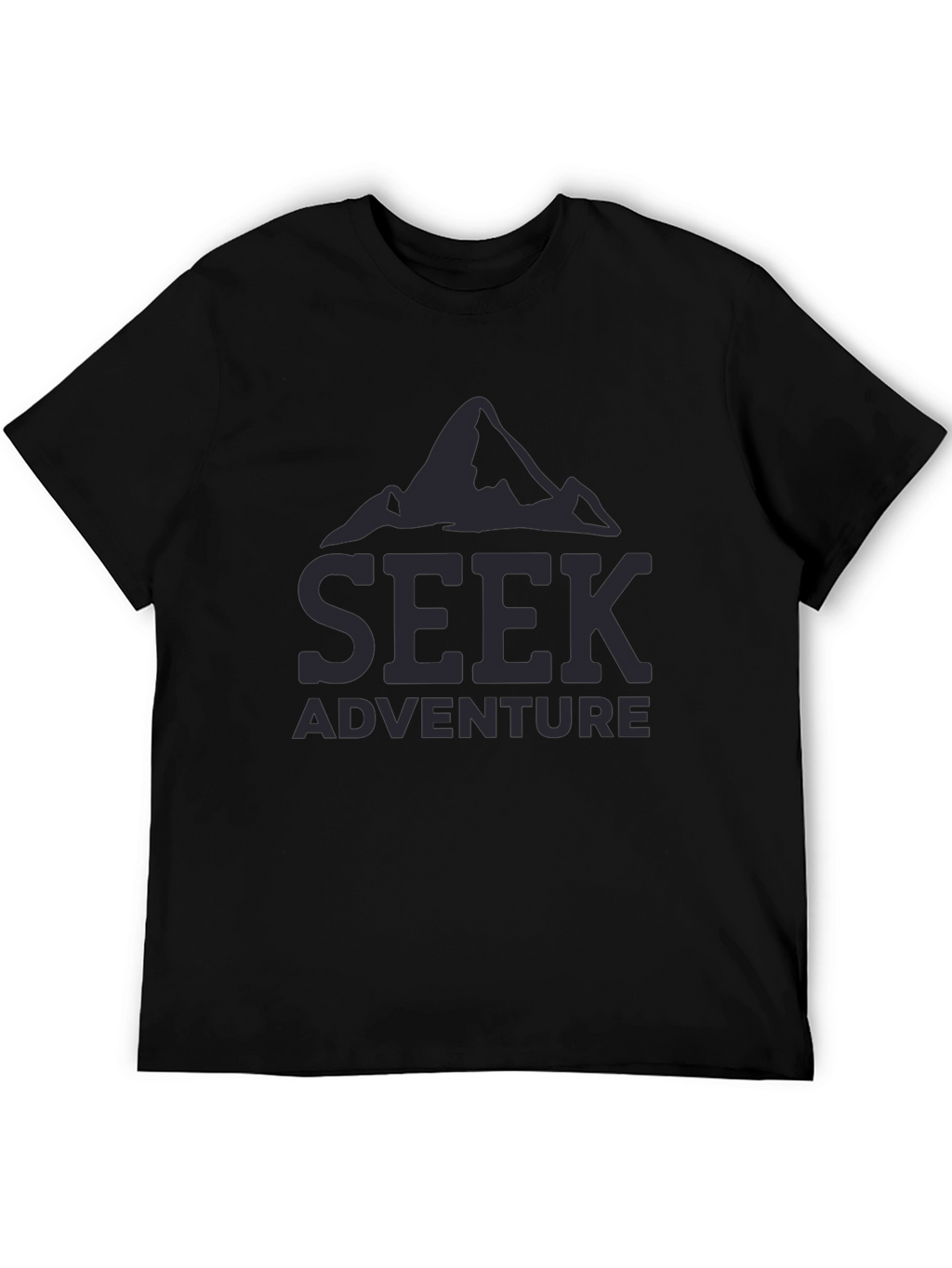 Seek Adventure Black T-Shirt