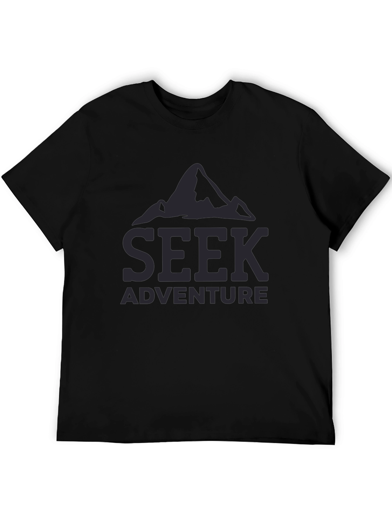Seek Adventure Black T-Shirt