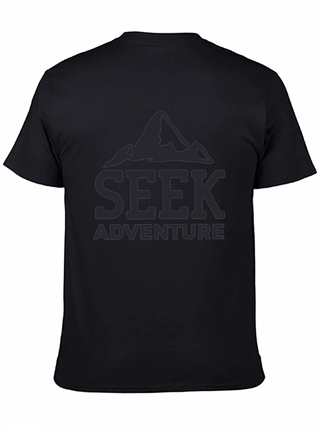 Seek Adventure Black T-Shirt