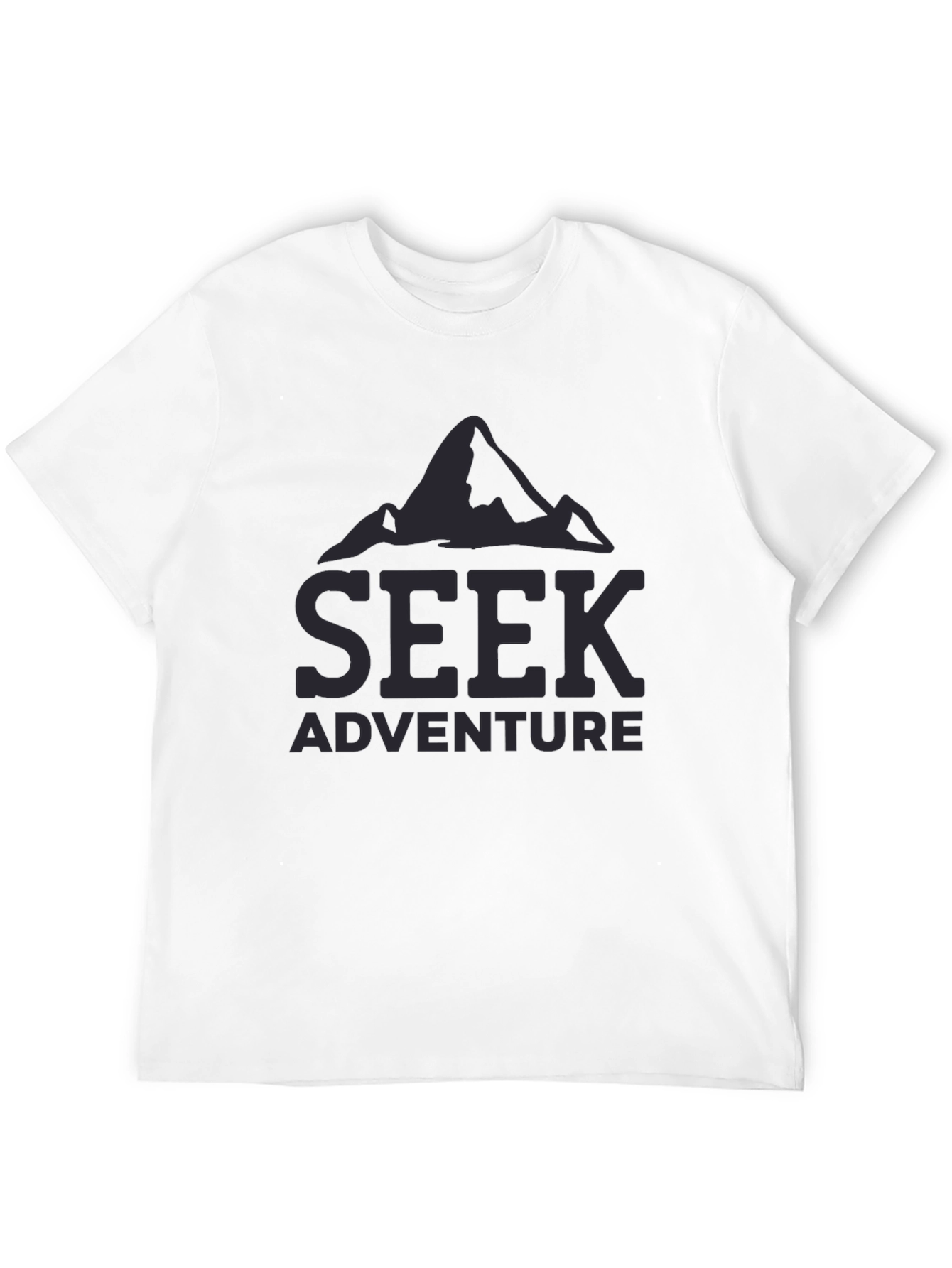 Seek Adventure Black T-Shirt