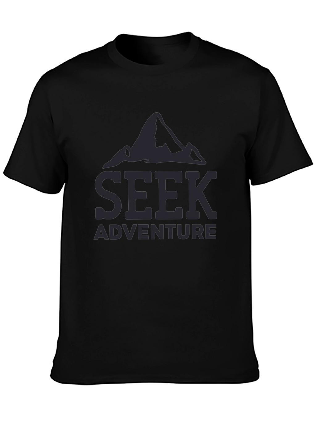 Seek Adventure Black T-Shirt
