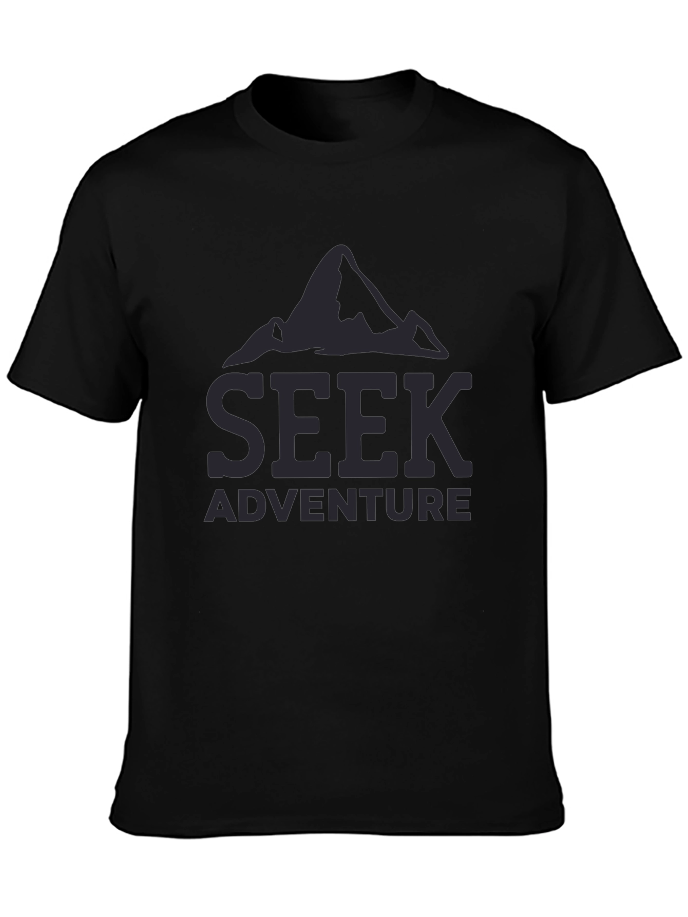 Seek Adventure Black T-Shirt