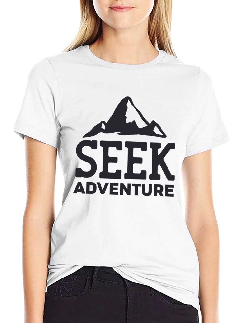 Seek Adventure Black T-Shirt