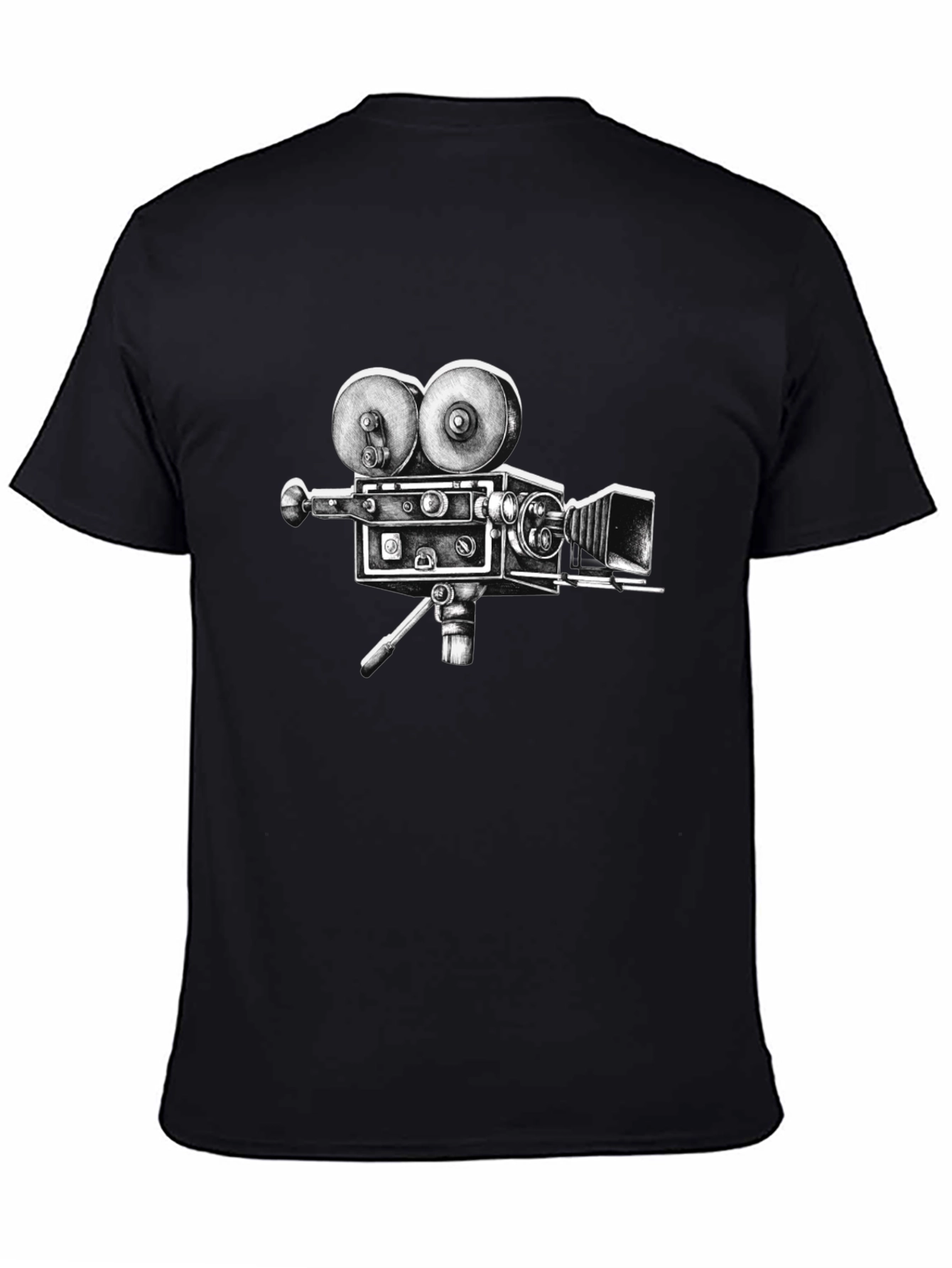 Vintage Movie Camera Graphic Tee - Classic Film Lover T-Shirt