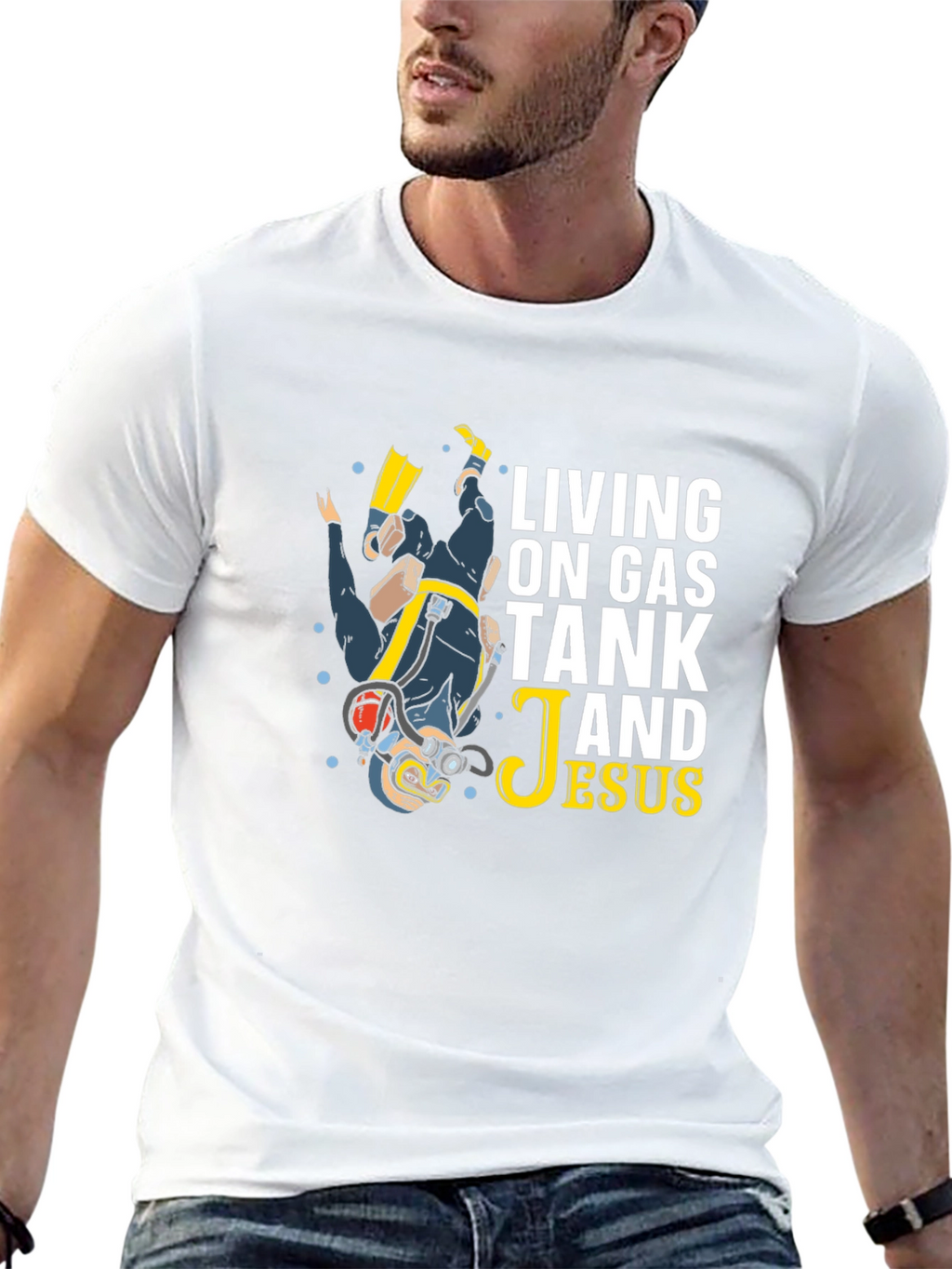 Living on Gas Tank and Jesus T-Shirt