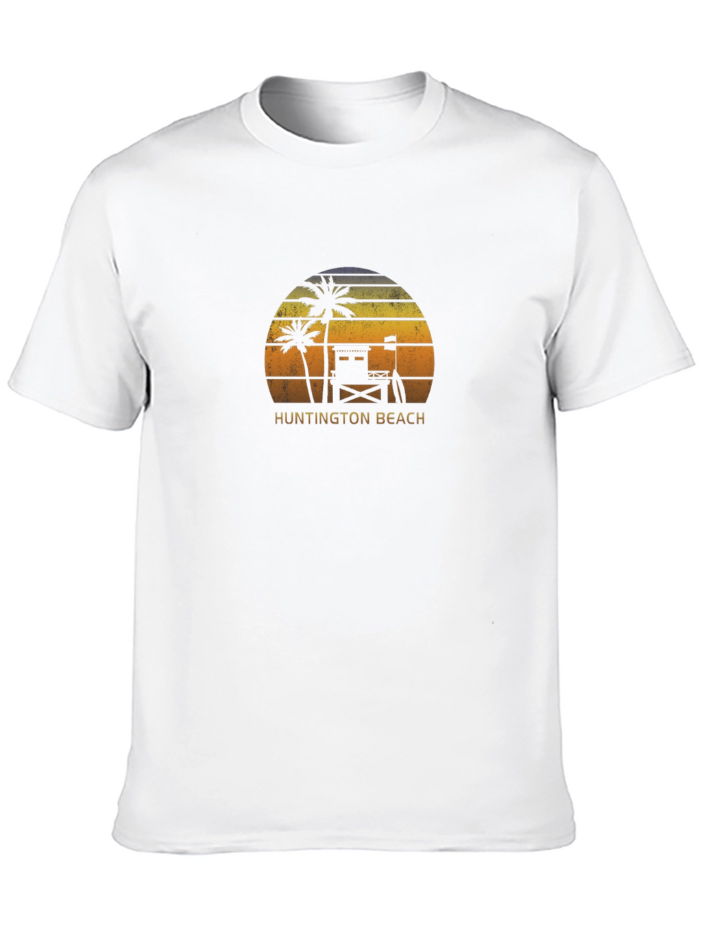 Huntington Beach Retro Sunset T-Shirt