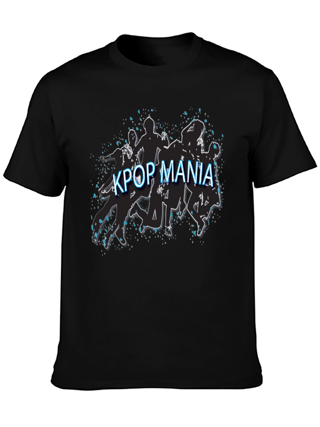 Kpop Mania Black Graphic Tee