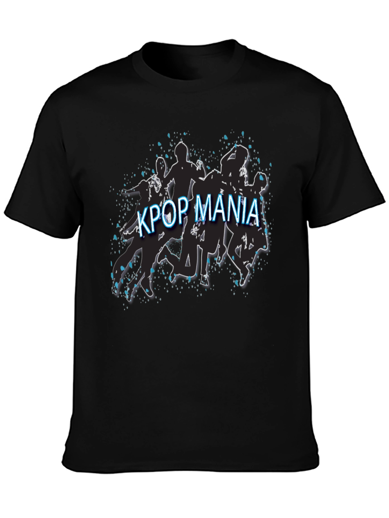 Kpop Mania Black Graphic Tee